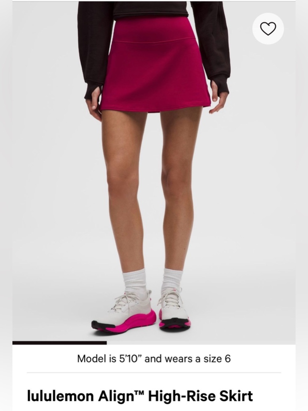Lululemon Align High- Rise Skirt in Berry Rumble - Picture 2 of 7